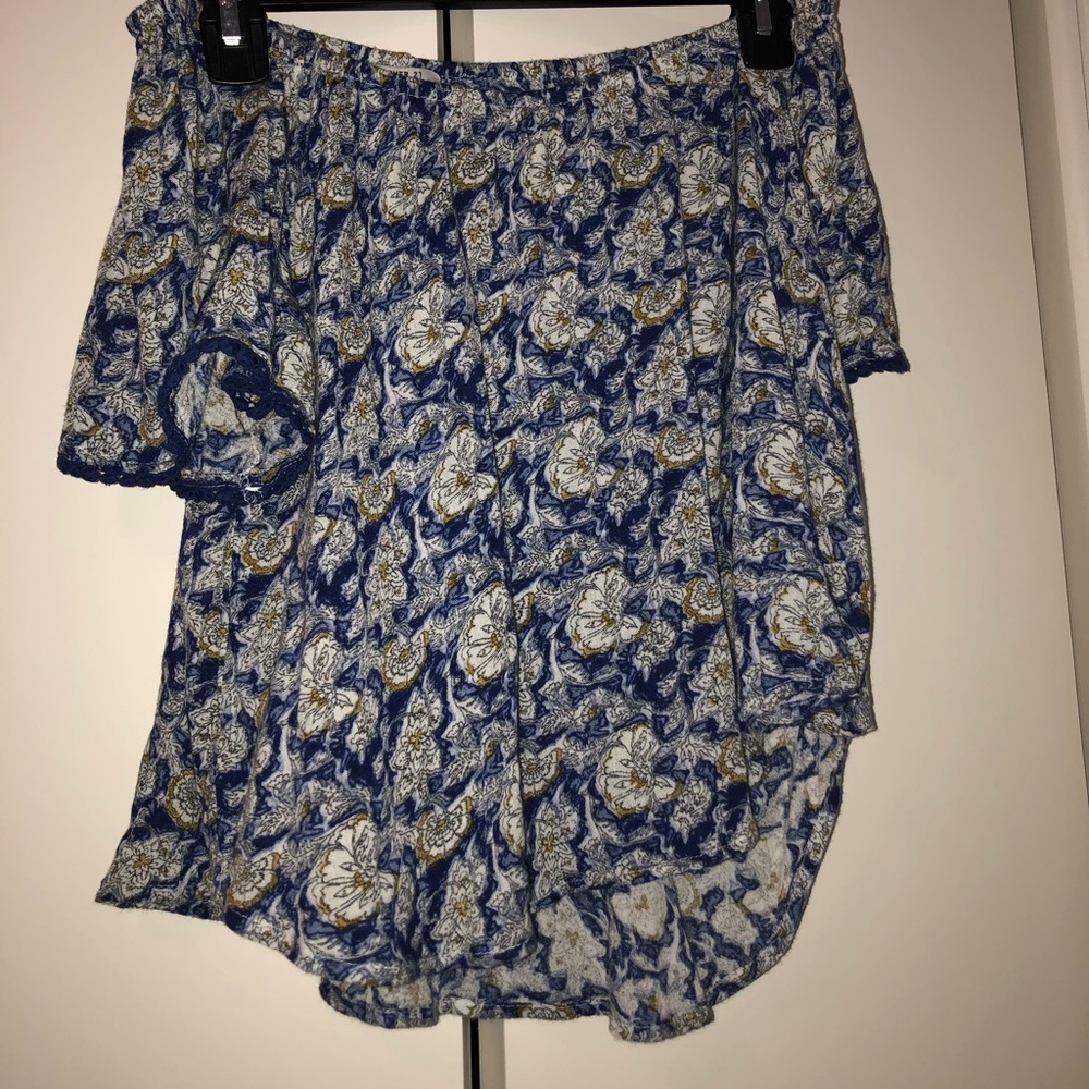 Forever 21 off the shoulder top.